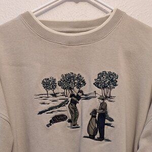 Vintage 90s C&B Sports Golf Embroidered Crewneck